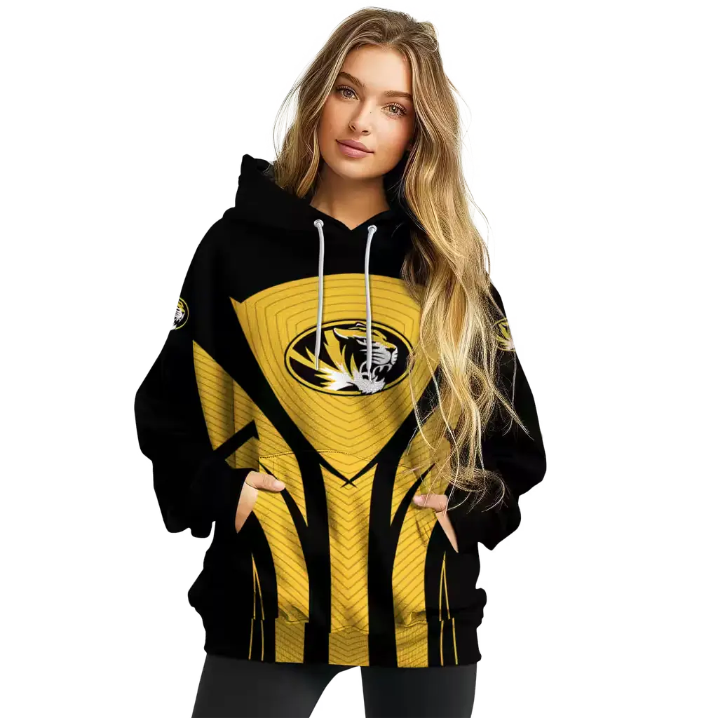 missouri tigers concentric lines black hoodie high quality missouri tigers concentric lines black hoodie high quality
