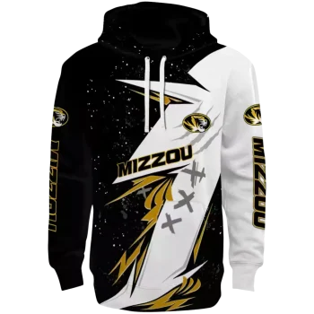 missouri tigers dynamic slash black white hoodie best selling