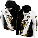 missouri tigers dynamic slash black white hoodie best selling