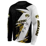 missouri tigers dynamic slash black white hoodie best selling