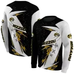 missouri tigers dynamic slash black white hoodie best selling