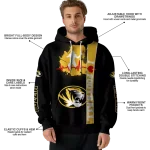 missouri tigers football heartbeat black hoodie best selling