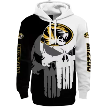 missouri tigers graphic punisher black white hoodie best selling