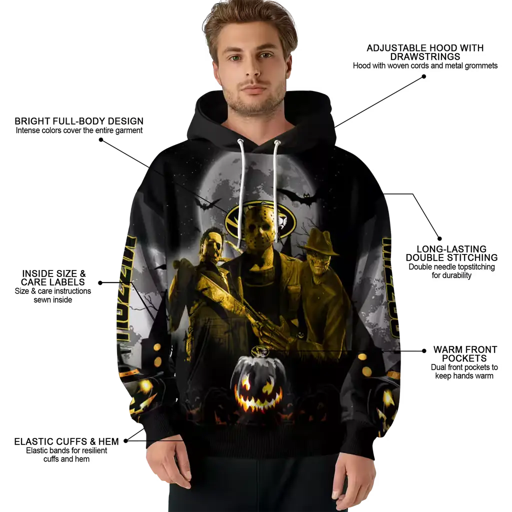missouri tigers halloween vibes black hoodie latest model missouri tigers halloween vibes black hoodie latest model
