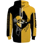 missouri tigers heartbeat graphic black hoodie best selling