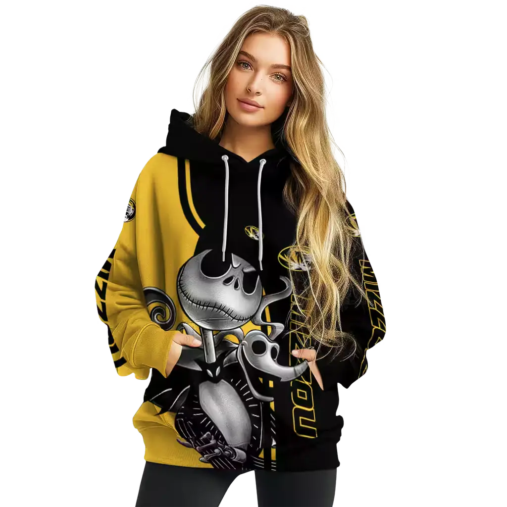 missouri tigers jack skellington black hoodie high quality missouri tigers jack skellington black hoodie high quality