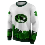missouri tigers lucky motif white green hoodie best selling
