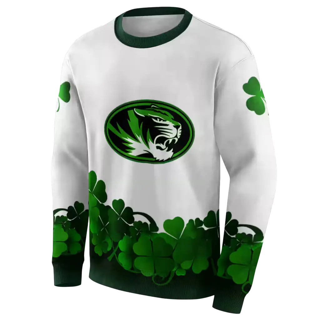 missouri tigers lucky motif white green hoodie new arrival missouri tigers lucky motif white green hoodie new arrival