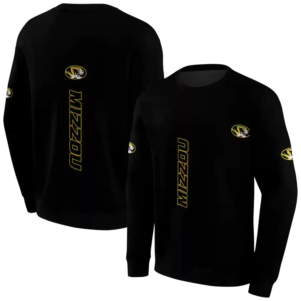 missouri tigers monogram pattern black hoodie premium grade missouri tigers monogram pattern black hoodie premium grade