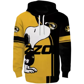 missouri tigers playful snoopy black hoodie best selling
