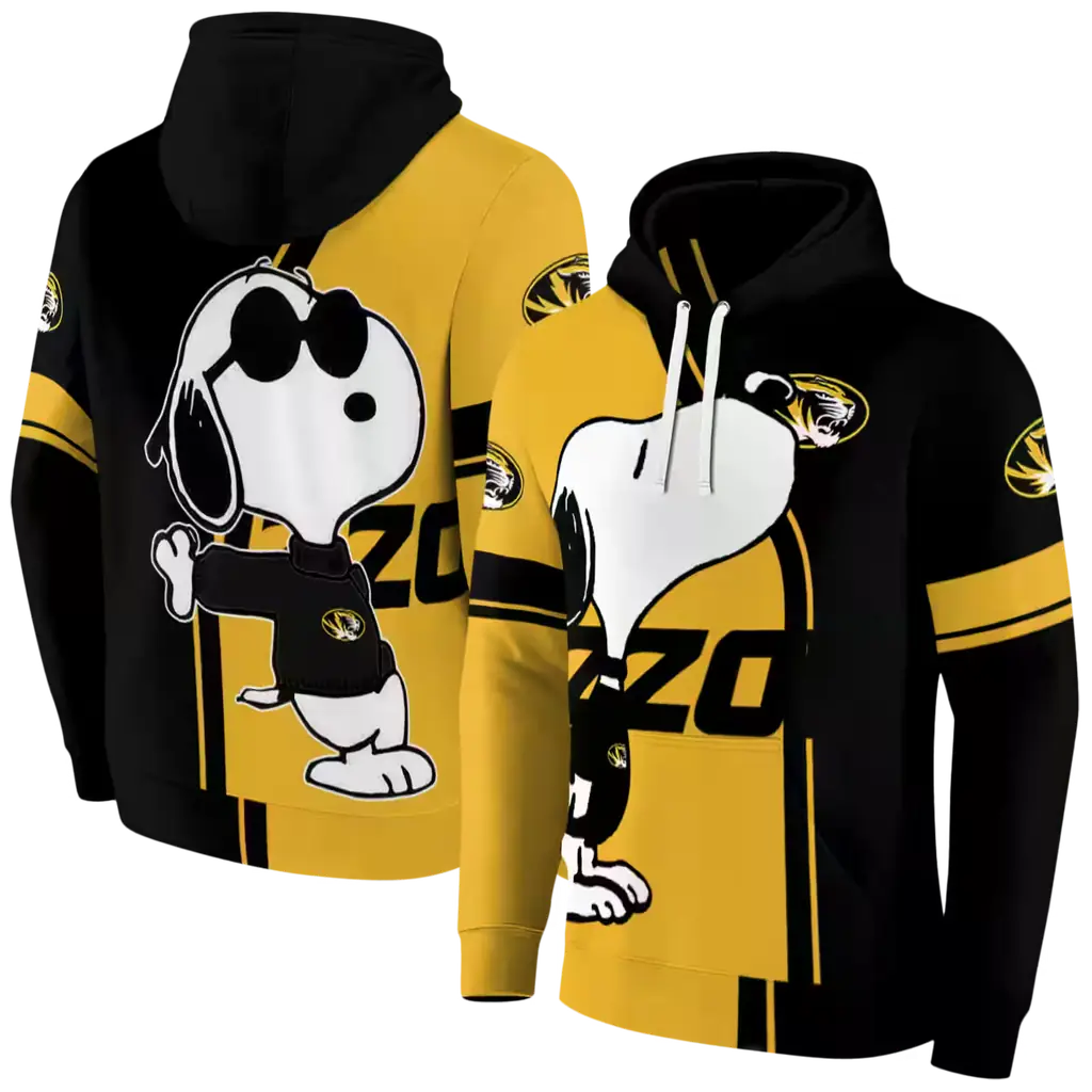 missouri tigers playful snoopy black hoodie fashion forward missouri tigers playful snoopy black hoodie fashion forward