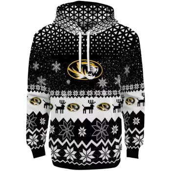 missouri tigers reindeer motif black hoodie best selling