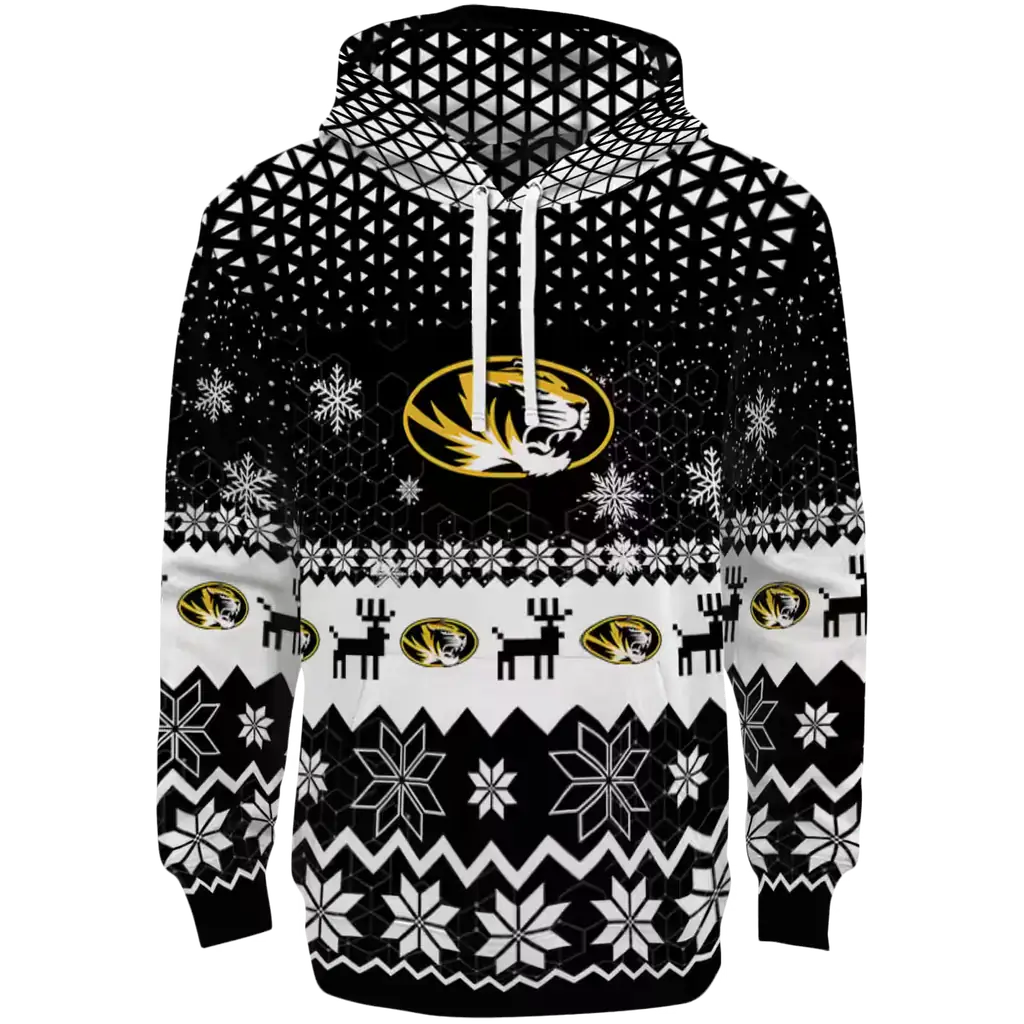 missouri tigers reindeer motif black hoodie best selling missouri tigers reindeer motif black hoodie best selling