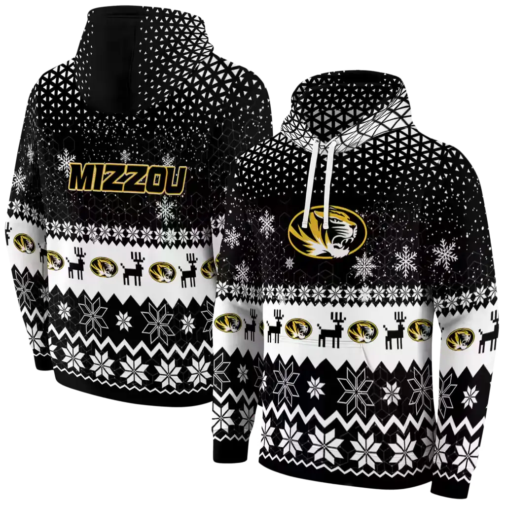 missouri tigers reindeer motif black hoodie fashion forward missouri tigers reindeer motif black hoodie fashion forward