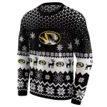 missouri tigers reindeer motif black hoodie best selling