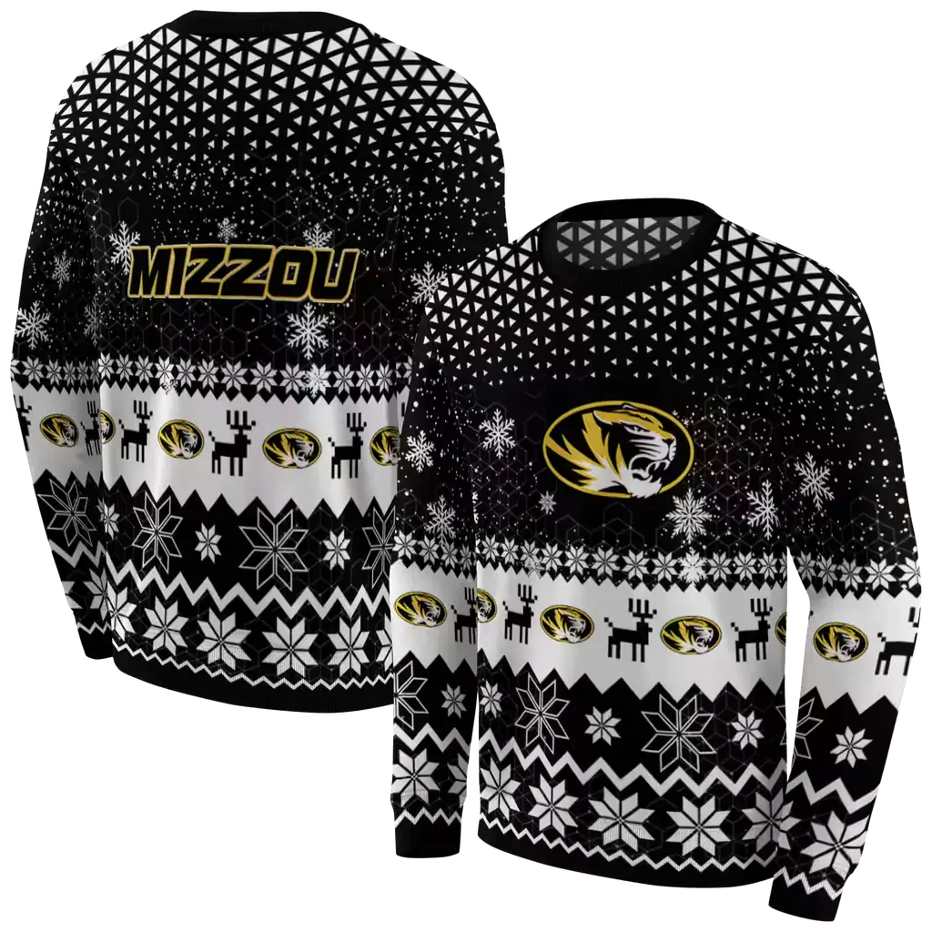 missouri tigers reindeer motif black hoodie premium grade missouri tigers reindeer motif black hoodie premium grade