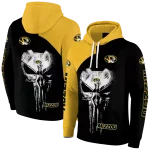 missouri tigers skull punisher gold black hoodie best selling