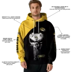 missouri tigers skull punisher gold black hoodie best selling
