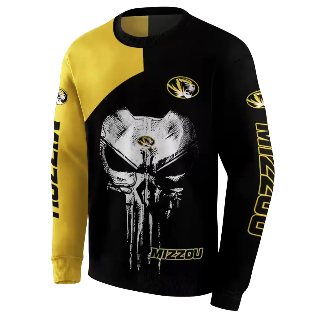 missouri tigers skull punisher gold black hoodie new arrival missouri tigers skull punisher gold black hoodie new arrival