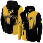 missouri tigers splatter effect black hoodie best selling