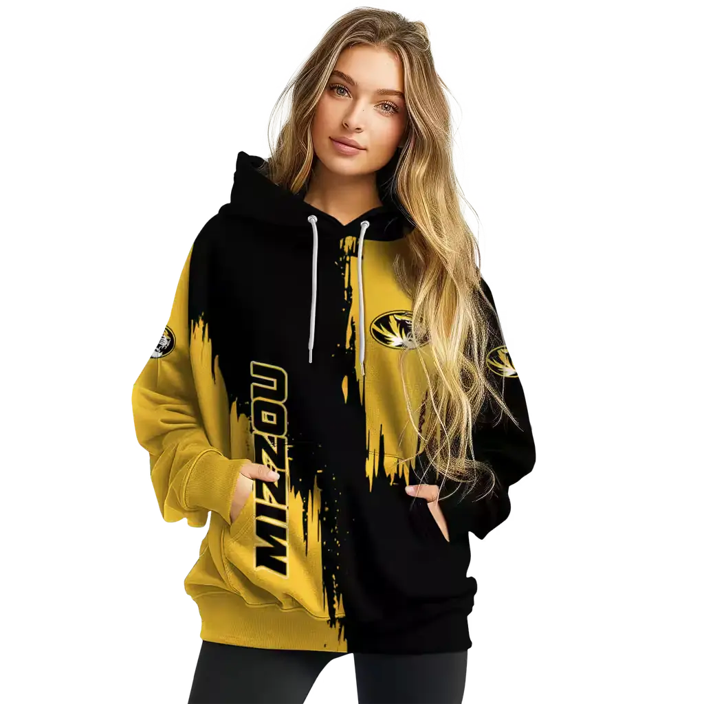 missouri tigers splatter effect black hoodie high quality missouri tigers splatter effect black hoodie high quality