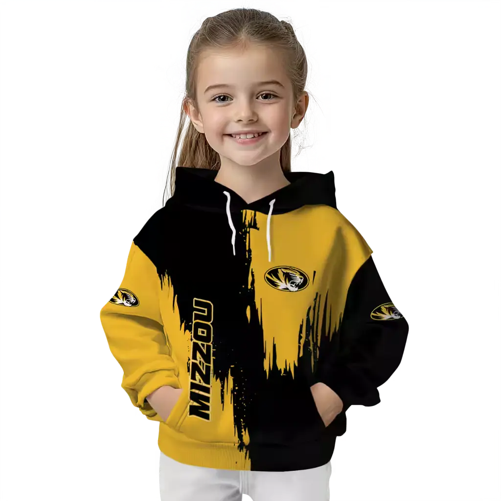missouri tigers splatter effect black hoodie top rated missouri tigers splatter effect black hoodie top rated