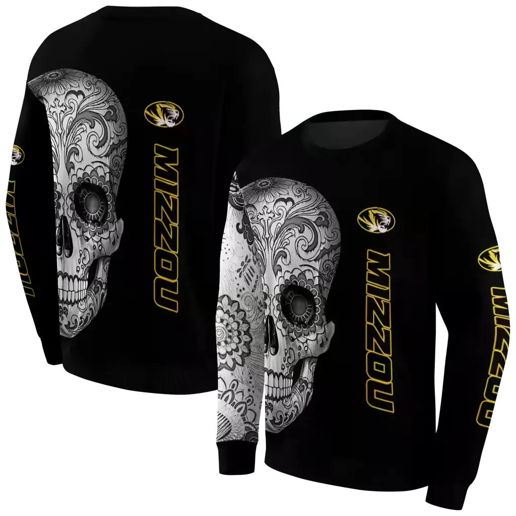 missouri tigers sugar skull black hoodie premium grade missouri tigers sugar skull black hoodie premium grade