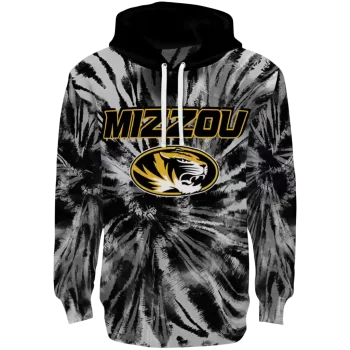 missouri tigers tie dye pattern black hoodie best selling