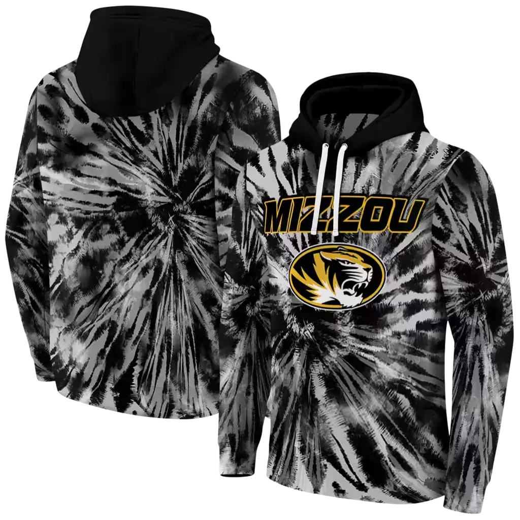 missouri tigers tie dye pattern black hoodie fashion forward missouri tigers tie dye pattern black hoodie fashion forward