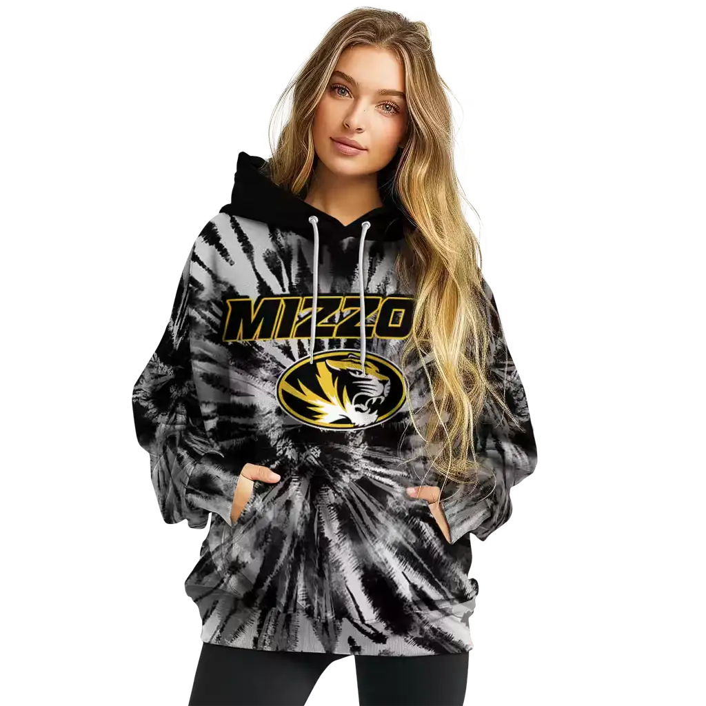 missouri tigers tie dye pattern black hoodie high quality missouri tigers tie dye pattern black hoodie high quality