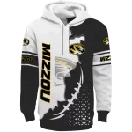 missouri tigers triangular pattern black white hoodie best selling