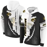 missouri tigers triangular pattern black white hoodie best selling