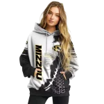 missouri tigers triangular pattern black white hoodie best selling