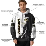 missouri tigers triangular pattern black white hoodie best selling