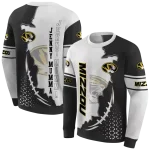 missouri tigers triangular pattern black white hoodie best selling