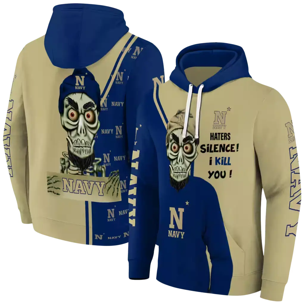 navy midshipmen achmed skull blue hoodie fashion forward navy midshipmen achmed skull blue hoodie fashion forward