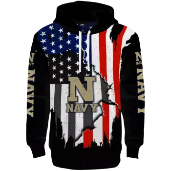 navy midshipmen american pride black hoodie best selling