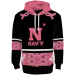 navy midshipmen awareness ribbon black pink hoodie best selling