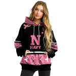 navy midshipmen awareness ribbon black pink hoodie best selling