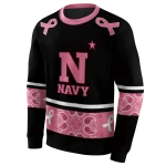 navy midshipmen awareness ribbon black pink hoodie best selling