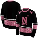 navy midshipmen awareness ribbon black pink hoodie best selling