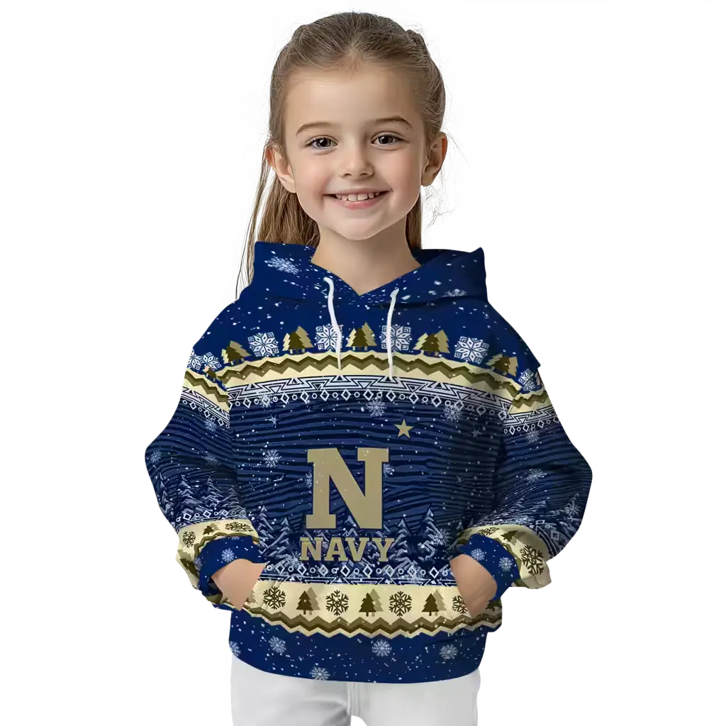 navy midshipmen christmas trees blue hoodie top rated navy midshipmen christmas trees blue hoodie top rated