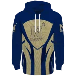 navy midshipmen concentric lines blue black hoodie best selling
