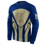 navy midshipmen concentric lines blue black hoodie best selling