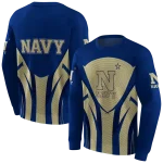 navy midshipmen concentric lines blue black hoodie best selling