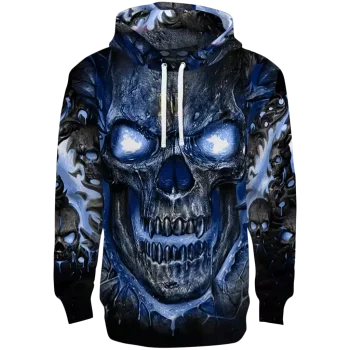 navy midshipmen demonic skull blue black hoodie best selling