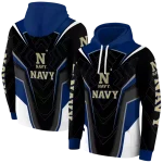 navy midshipmen futuristic pattern blue black hoodie best selling