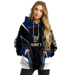navy midshipmen futuristic pattern blue black hoodie best selling