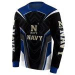 navy midshipmen futuristic pattern blue black hoodie best selling