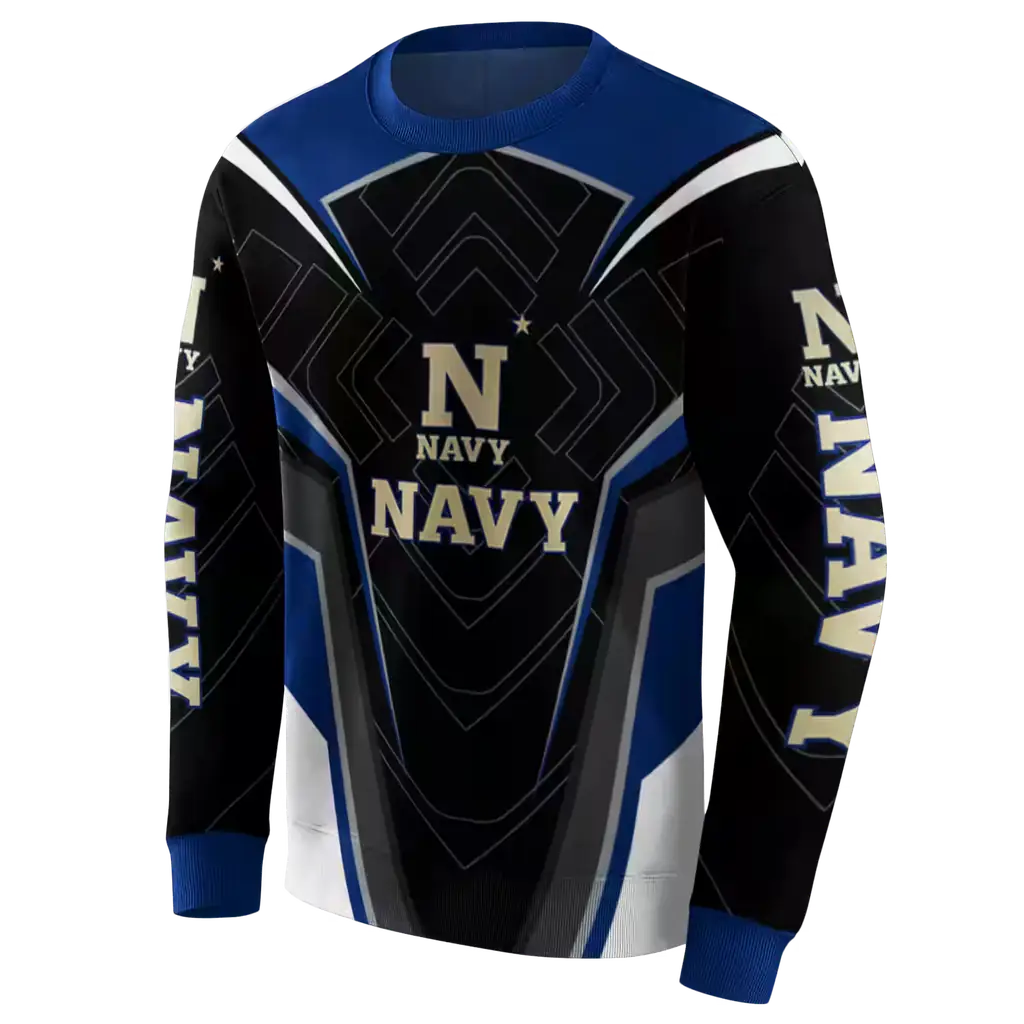 navy midshipmen futuristic pattern blue black hoodie new arrival navy midshipmen futuristic pattern blue black hoodie new arrival